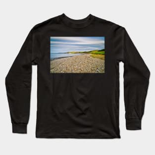 Wonderful Coastal Scenery - Pebble Beach & Aberarth Long Sleeve T-Shirt